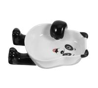 CIYODO Porte-cuillères en Céramique Multifonctionnel à Motif Dessin Animé, Support Ustensiles Cuisine Compact, Repose-cuillère Réutilisable, pour Sauces et Condiments, Usage Domestique,