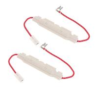 CIYODO Porte-fusible Haute Tension pour Micro-ondes 5kv 0,85a en Plastique Blanc, Remplacement Facile, Pack de 2 Pièces pour Four à Micro-ondes