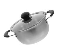 CIYODO pot à lait en inox acier bouton stockpots pot large avec couvercle marmite à induction creuset de chocolat marmite avec anse