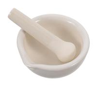 CIYODO Pot de broyage de médecine chinoise bol de broyage de nourriture broyeur alimentaire manuel de cuisine White