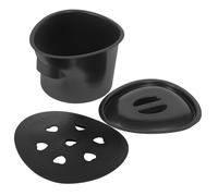 CIYODO Pot de Chambre Plastique avec Couvercle Pot pour Adultes Léger et Chaise Percée Accessoire pour Domicile Hôpital et Camping avec Protection Anti-odeur