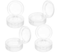 CIYODO Pot de Fard à Paupières Vide 26 MM Lot de 4 Pièces en Plastique Mat Blanc Palette Cosmétique Compacte pour Maquillage Yeux Voyage et Usage Professionnel Distributeur