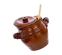 CIYODO Pot en Céramique Scellé 1,3l pour Conservation des Aliments Design Créatif et Fonction Hermétique Cuisine et Décoration Maison