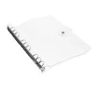 CIYODO Protège Cahier Transparent pour Classeur Coque Plastique Légère Couverture à Bouton Pression Accessoire Bureau Pratique et Portable