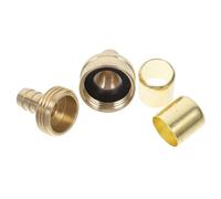 CIYODO Raccord de Tuyau Arrosage Laiton Pouce avec Connecteurs et Anneau de Fixation pour Réparation pour Irrigation Nettoyage de Voiture et Entretien de Piscine