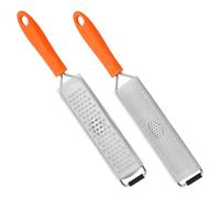 CIYODO Râpe à Légumes 2 Pcs en Acier Inoxydable 304 Râpe Fine et Ustensile Multifonction pour Fromage Citron Chocolat Outil Compact Cuisine Maison