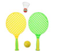 CIYODO Raquette de Tennis et Badminton pour Garçon et Filles 2 Pièces Vert Clair, Jeu Parent-garçon et Filles, Léger et Sécurisé, avec Balle PU, pour Entraînement et Activités Sportives