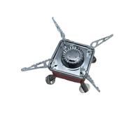 CIYODO Réchaud de Camping Pliable en Acier Inoxydable Portable et Léger Réchaud à Gaz Coupe-Vent Support Antidérapant pour Randonnée Camping et Pique-Niques en Plein Air