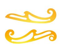 CIYODO Règle courbe 2pcs plastique jaune pour DIY couture avec outil de mesure pour la confection et gabarit de dessin technique