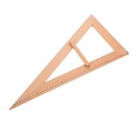 CIYODO Règle de Mesure Bois pour Enseignants Grand Équerre Géométrique avec Poignée Outil Pédagogique pour Exercices de Classe