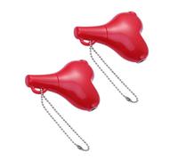 CIYODO Répartiteur Audio 3,5 Mm de Cœur, Adaptateur Casque Double Jack Femelle, Mini Séparateur Écouteurs Rouge, Accessoire Audio Portable, Pack de 2 Pièces, Compatible Smartphone