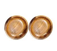 CIYODO Repose-cuillère Bois Naturel Rond pour Cuisine Support Stable et Résistant Chaleur pour Plaque de Cuisson et Plan de Travail