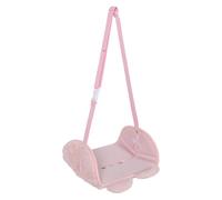 CIYODO Repose-Pieds de Voiture Réglable Rose Motif Lapin, Hamac de Voyage Antidérapant pour Siège Arrière, Accessoire Confortable pour Suv et Road Trips, Entretien Facile, Compatible