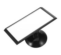 CIYODO Rétroviseur intérieur voiture noir en plastique ventouse rotative réglage d’angle champ de vision élargi pour conduite