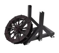 CIYODO Roue à eau rotative de 15 cm en plastique avec cadre en acier - Roue décorative robuste pour fontaine de table et cascade - Roue de paysage pour aquariums et espaces de vie