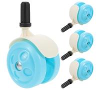 CIYODO Roues de Rechange Rotation Universelles pour Déambulateur Bébé 4pcs Roulettes Silencieuses en Plastique Anti-dérapante, Adaptées Tapis et Usage Nocturne