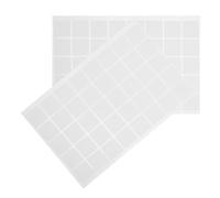 CIYODO Rubans Adhésifs Double Face Transparents 80 Pcs Carrés 25x25x0,8 Mm, Adhésif Mural sans Trace, Fixation Forte pour Panneau Isolant et Décoration Murale, Autocollants Double Face