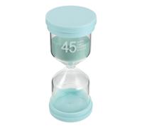 CIYODO Sablier de Sauna 45 en Verre Résistant Chaleur, Minuterie Bain Vert Pastel, Sablier Salle de Bain Étanche pour Spa et Hammam, Accessoire Minuterie Silencieux