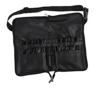 CIYODO Sac de Maquillage Grand Format Cuir PU Robuste Organiseur Cosmétique Portable avec Fermeture Éclair et Sangle Réglable pour Ceinture ou Épaule Trousse Toilette Compacte et Légère