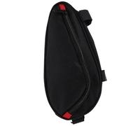 CIYODO Sacoche Triangulaire pour Vélo Noir Grosse Capacité en Tissu | Rangement Léger, Protection la Pluie, pour Carte Bancaire et Téléphone, Usage Cyclisme Extérieur