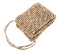 CIYODO Sangle de Gommage Exfoliante Jute avec Poignée Confortable pour Bain et Lave Dos Douce pour Peau Sensible Accessoire de Bain Multifonction pour Femmes et