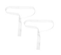 CIYODO Sangles de Compétition de Volley-Ball Portables Blanches en Sangle pour Filet, Lot de 2, Accessoire Solide pour Matchs de Volley-Ball en Extérieur