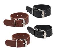 CIYODO Sangles de Panier de Vélo en Cuir Réglables, 2 Paires, Sangles Robustes Amovibles pour Porte-Bagages Vélo Garçon et Filles, Accessoires Solide avec Trous Ajustables pour Fixation