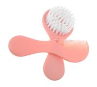 CIYODO Set Brosse et Peigne Garçon Fille Fille Doux et Dense Kit Soin Chevelu Nourrissant Accessoires Indispensables Né Plastique Sûr et Nettoyage des Croûtes de Lait