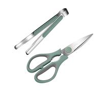 CIYODO Set de Ciseaux Cuisine et Pinces à Barbecue en Acier Inoxydable 20cr13 Poignée Confortable, Ustensiles Polyvalents pour Dîner la Maison ou Soirée