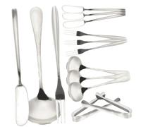 CIYODO Set de Couteaux à Fromage Acier Inoxydable Couteaux à Beurre Multifonctions Fourchette à Dessert et Cuillère de Cuisine Ustensiles Portables pour Maison et Table