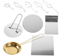 CIYODO Set de Moules à Biscuits Acier Inoxydable Emporte Sucrés DIY pour Pâtisserie Formes pour Pâte Sucre Kit de Découpoirs pour Cookies Faits Maison