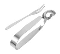 CIYODO Set Pince Cuisine Inox et Fourchette Escargot Acier Inoxydable Résistant Chaleur Outil Pratique pour Fruits de Mer et Escargots Usage Maison et Restaurant