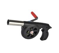 CIYODO Souffleur à Main pour Barbecue Souffleur Manuel sans Fil Abs Outil de Feu Portable pour Camping Extérieur Manivelle Pratique pour Repas Plein Air