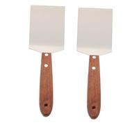 CIYODO Spatule Inox Large Tête Acier Inoxydable Ergonomique Pelle Cuisine Multifonction pour Pizza Steak Bbq et Pancakes Poignée Confortable Antidérapante Outil Pratique pour Restaurant