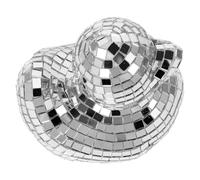 CIYODO Statuette Canard Miroir Disco en Verre Argentée Décorative