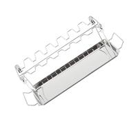 CIYODO Support Cuisses Poulet Acier Inoxydable Slots avec Plateau Égouttoir Rôtissoire pour Cuisses et de Volaille Support de Rôtissage pour Barbecue et Four Nettoyage Facile et Cuisson