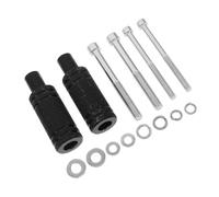 CIYODO Support de Fixation pour Projecteurs Moto en Alliage D'aluminium Robuste, Kit D'extension Noir Réglable pour Feux Auxiliaires de Scooter, Installation, pour Balades Nocturnes