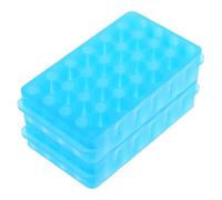 CIYODO Support de Laboratoire Polyvalent en Plastique Design Double Face et Numérotation Intégrée, Porte-tubes à Essai 2pcs pour Laboratoire de Biochimie et Échantillons