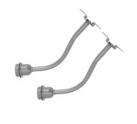 CIYODO Support pour Lampadaire Extérieur 30 Cm en Fer Douille E27 Petite Taille, Accessoire D’éclairage Public Étanche pour Jardin et Terrasse, Lot de 2 Pièces