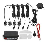 CIYODO Système de Stationnement Arrière 4 Capteurs de Recul Noirs Alerte Sonore, Détecteur de Distance pour Voiture, Accessoires Automobiles pour Aide au Parking et Sécurité en Marche