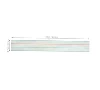 CIYODO Tableau Magnétique Adhésif avec Bandes Colorées Effaçables à Sec Design à Quatre Lignes Rouges et pour Enseignants et Pratique Décriture à École et Bureau