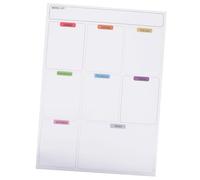 CIYODO Tableau Magnétique Réfrigérateur Effaçable à Planificateur Repas Réutilisable avec Aimants Calendrier Menu Hebdomadaire pour Cuisine Notes Magnétiques Organiseur Menu