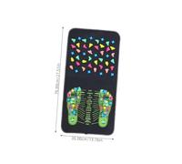CIYODO Tapis de Réflexologie Plantaire Faux Cuir et PP pour Massage Stimulation Circulation Sanguine et Thérapie des Adapté à Tous Âges pour Détente et Soins à Domicile