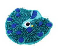 CIYODO Tapis De Reniflage pour Chien Tapis Alimentation Lente Jouet Activité Interactif avec Conception De Paon pour Cacher Friandises Et Favoriser Stimulation Mentale