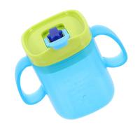 CIYODO Tasse de Soins 280ml en Silicone et Pp, Paille Bleue | Seniors et Convalescence, Prise Sûre, Dosage Précis, Usage , Maison de Retraite