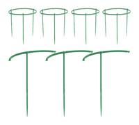CIYODO Tuteurs pour Plantes de Jardin 15 Pièces en Plastique Solide Ø 20 CM, Supports pour Plantes Grimpantes et Orchidées, Lot de 5 Ensembles pour Potager et Balcon