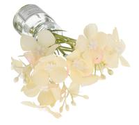 CIYODO Vase à Fleurs Miniature : Mini Vase en Verre pour Maison de poupée avec Petites Fleurs artificielles - Décoration Miniature pour Jardin de fées et Tableau de Bord