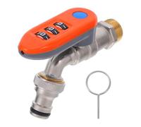 CIYODO Verrou de Robinet Extérieur Laiton Massif avec Code Cadenas de Sécurité pour Robinet Eau Protège le Vol Eau Compatible Sortie Eau Jardin Diamètre