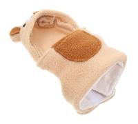 CIYODO Vêtement Hiver pour et Petits Oiseaux Sweat Épais Chenille Respirante Confortable et Facile à Enfiler Tenue Chaude Ours pour Perroquets Froide