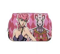 Ciyoulio JJBA Trousse à crayons Iggy/Star Platine double couche Impression 3D Trousse à crayons Étudiant Sac à crayons Sac de papeterie Sac à stylos Pochette Fournitures scolaires Cadeau, Type 13, 21